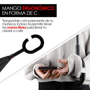 Paraguas Invertido de Doble Capa con Mango en C, 100 cm — vista adicional 15
