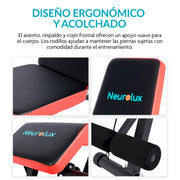 Banco para Ejercicio 12 en 1 Plegable con 2 Ligas, Cojín Frontal y 7 Posiciones Ajustables