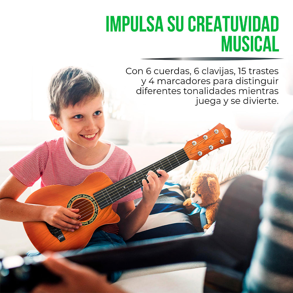 Guitarra de Juguete Tipo Acústica para Niños de 3 a 12 años