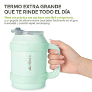 Termo de Acero Inoxidable 1.5 L con Popote y Asa HIKEO — vista adicional 30