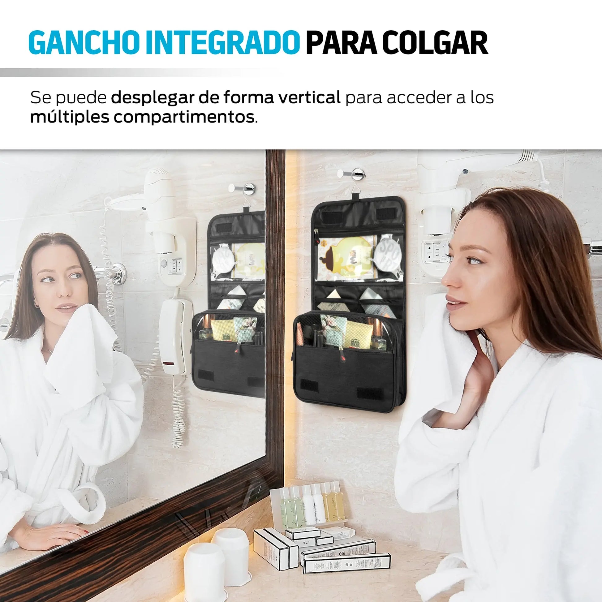 Neceser Organizador de Viaje Baño Aseo Maquillaje Redlemon Technology México
