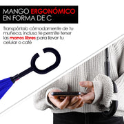 Paraguas Invertido de Doble Capa con Mango en C, 100 cm — vista adicional 23