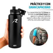 Termo de Acero Inoxidable de 1.2 L con Doble Pared — medidas y especificaciones