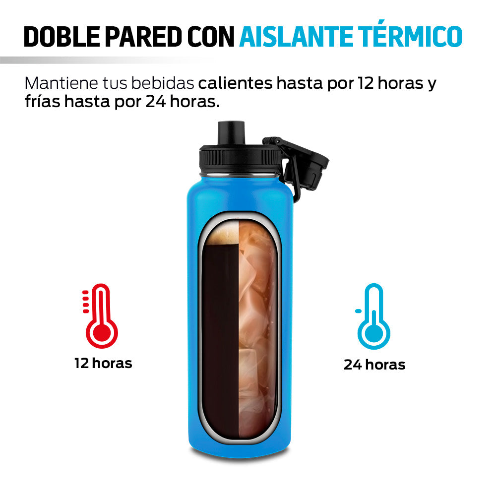 Termo de Acero Inoxidable de 1.2 L con Doble Pared — presentación del producto