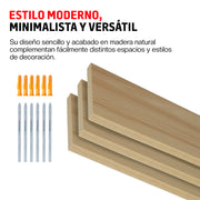 Set de 3 Repisas Flotantes de MDF de 30 x 15 cm