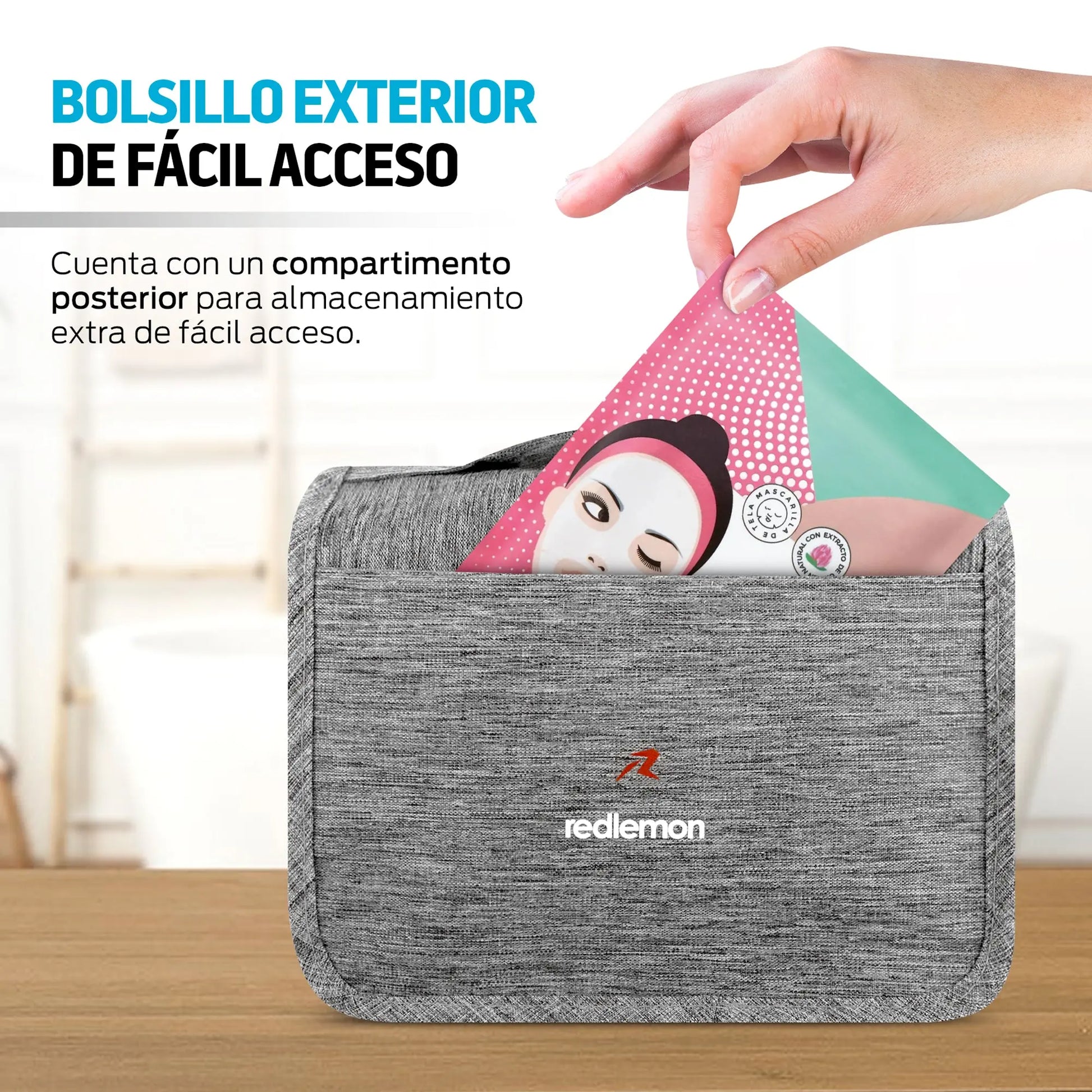 Neceser Organizador de Viaje Baño Aseo Maquillaje Redlemon Technology México