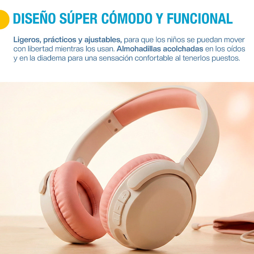 Audífonos para niños Bluetooth 5.4 con cable y microSD — vista adicional 15