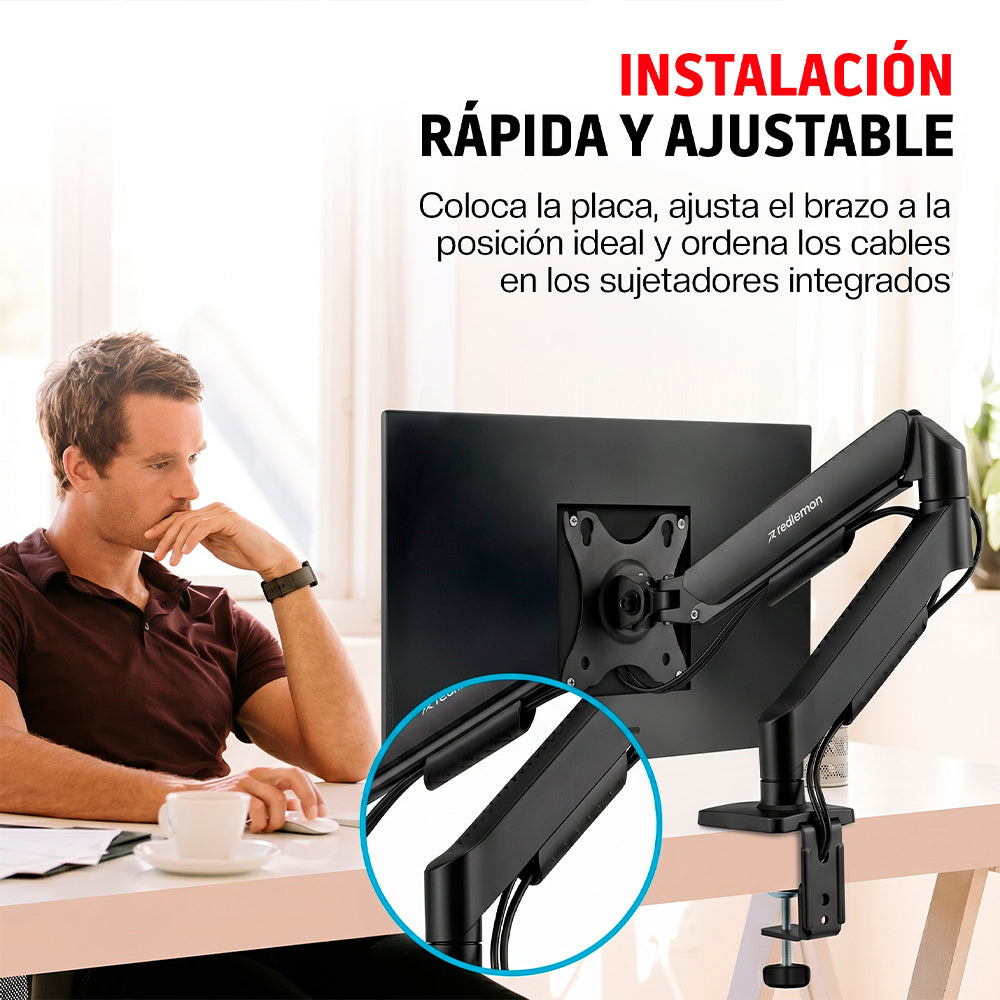 Soporte Articulado para Monitor de 17 a 32 Pulgadas — funciones y uso