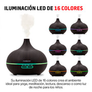 Humidificador y Difusor Ultrasónico 550 ml con Control Remoto — funciones y uso