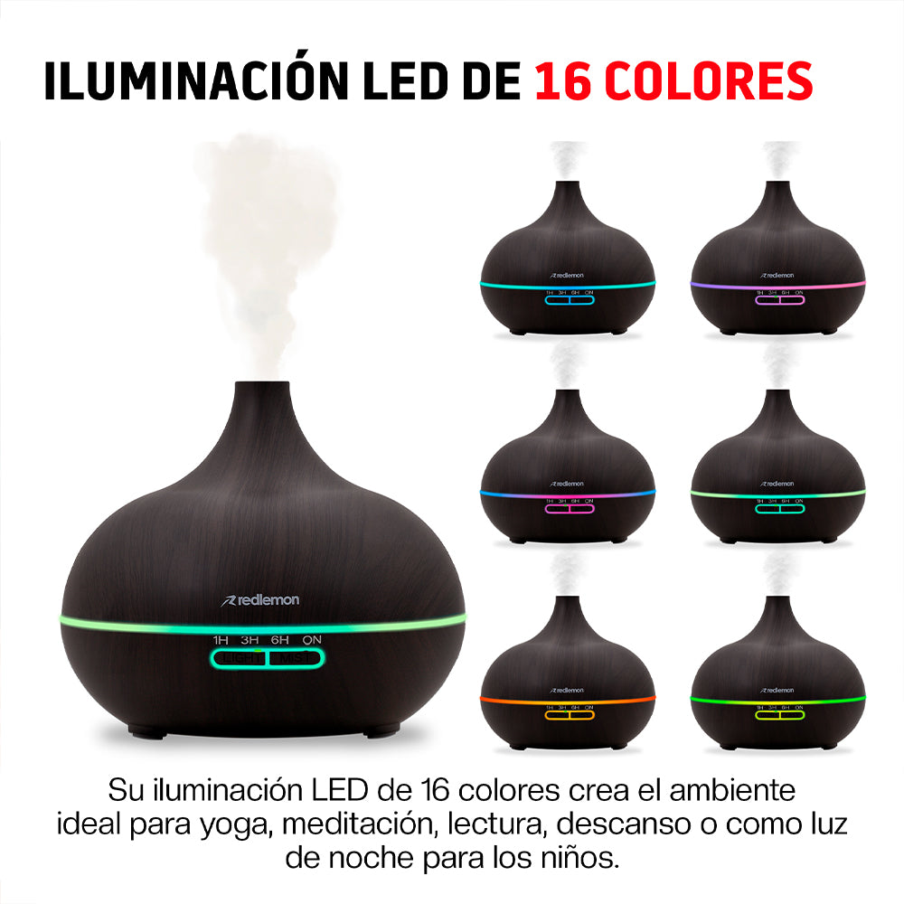 Humidificador y Difusor Ultrasónico 550 ml con Control Remoto — funciones y uso