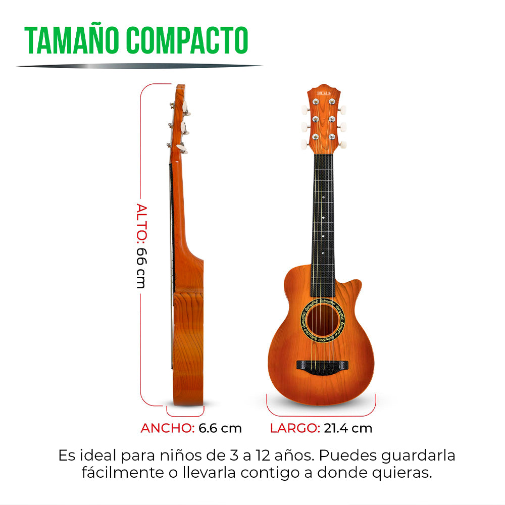Guitarra de Juguete Tipo Acústica para Niños de 3 a 12 años