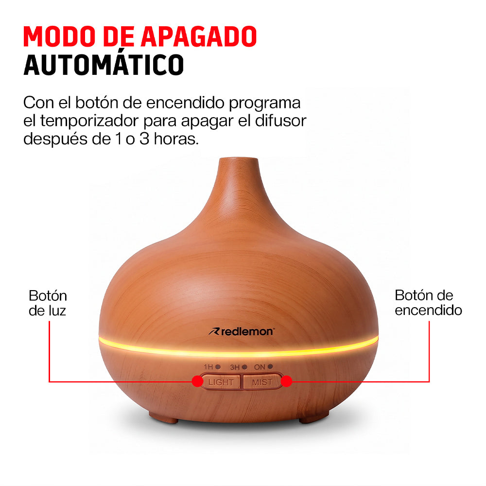 Humidificador y Difusor de Aceites para Aromaterapia