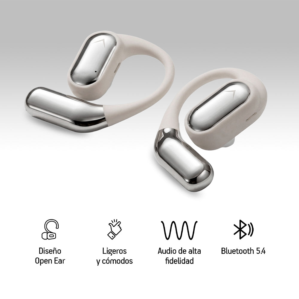 Audífonos deportivos open ear Bluetooth 5.3 IPX5 — vista complementaria