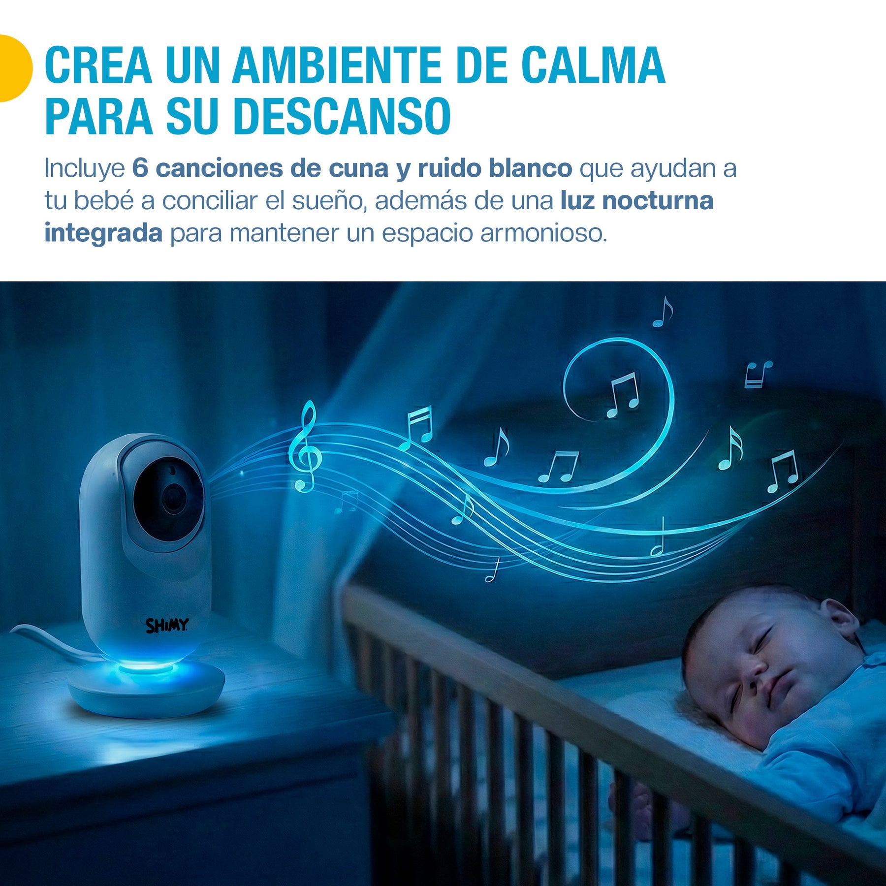 Monitor para bebé 3.5 pulgadas con cámara HD y VOX — medidas y especificaciones