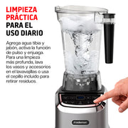 Licuadora Profesional 1000 W de 1.8 L con 3 Velocidades, 5 Funciones y Vaso Portátil