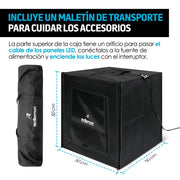 Caja de Luz para Fotografía Profesional (50x50x50 cm) Redlemon Technology México