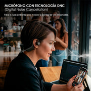 Audífonos de Conducción Ósea Deportivos Open Ear Bluetooth 5.4 y MP3 32GB Resistencia IPX8