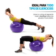 Pelota Pilates Yoga Fitness 65 Cm Con Bomba de Aire Redlemon Technology México