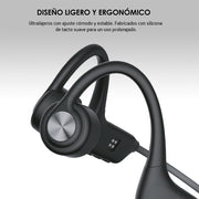 Audífonos de Conducción Ósea Deportivos Open Ear Bluetooth 5.4 y MP3 32GB Resistencia IPX8