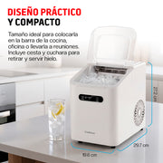 Máquina de Hielo, Fabrica 8 Cubos en 8 Minutos y 10 kg en 24 h