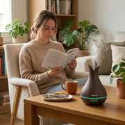 Humidificador y Difusor de Aceites Control Remoto Luz LED 400ml