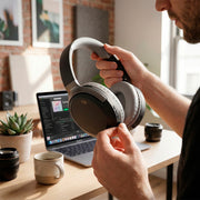 Audífonos Bluetooth Inalámbricos HD Diadema Aux. 3.5mm
