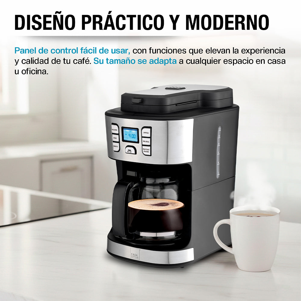 Cafetera Programable con Molino Integrado para 12 Tazas — producto en contexto