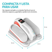 Mini Elíptica Eléctrica para Casa y Oficina, 3 Modos, 6 Velocidades y Control Remoto