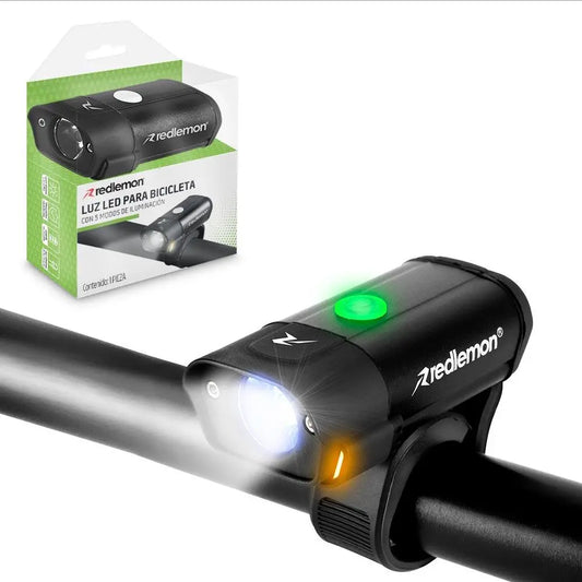 Luz Delantera para Bicicleta LED Recargable Impermeable - Redlemon