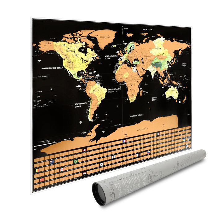 Mapa Mundial Rascable Didáctico para Pared (82 cm x 59 cm) - Redlemon