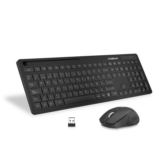 Teclado y Mouse Inalámbrico USB para Windows y Mac - Redlemon