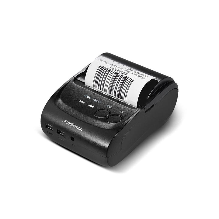 Mini Impresora Térmica Portátil Bluetooth, Inalámbrica, Para Tickets y Recibos POS PDV, 58mm - Redlemon