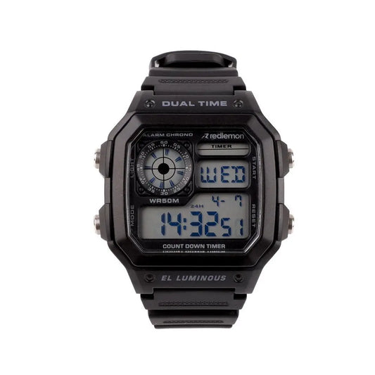 Reloj Clásico Deportivo Resistente Pantalla Digital Mod.1299 - Redlemon