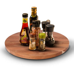 Organizador Giratorio Lazy Susan de Acacia de 38 cm Casa Litus