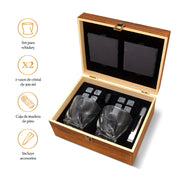 Set de Regalo con Vasos de Vidrio y Accesorios para Coctelería MIXOLOGIC Redlemon Technology México