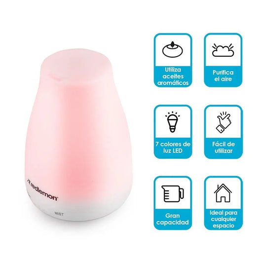 Humidificador para Aromaterapia y Difusor Aceites 100ml - Redlemon