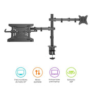 Soporte para Monitor y Laptop Ajustable para Escritorio - Redlemon