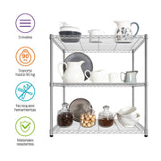 Estante Organizador de Metal con 3 Repisas Multiusos - Redlemon