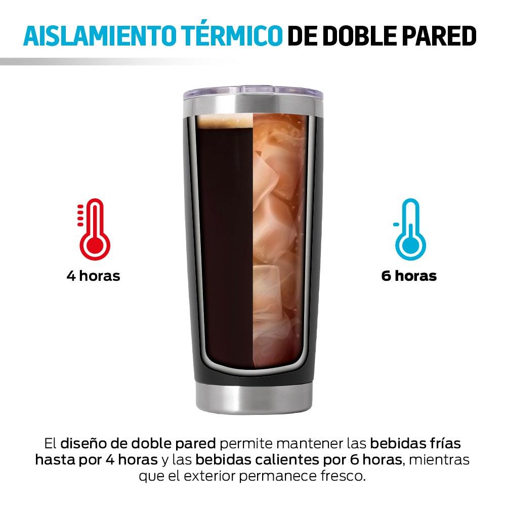 Vasos Térmicos Termos de Acero Inoxidable Doble Pared 2 Piezas - Redlemon