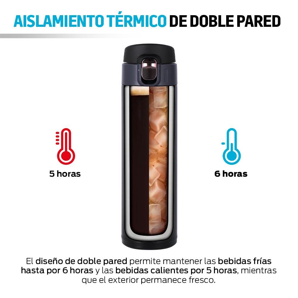 Termo de Acero Inoxidable Doble Pared con Tapa Hermética 2 Piezas - Redlemon