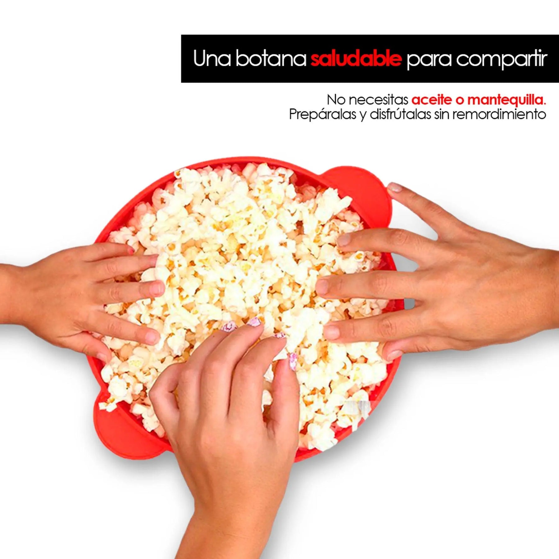 Palomera para Microondas de Silicón Sin Aceite 15 Tz - Redlemon