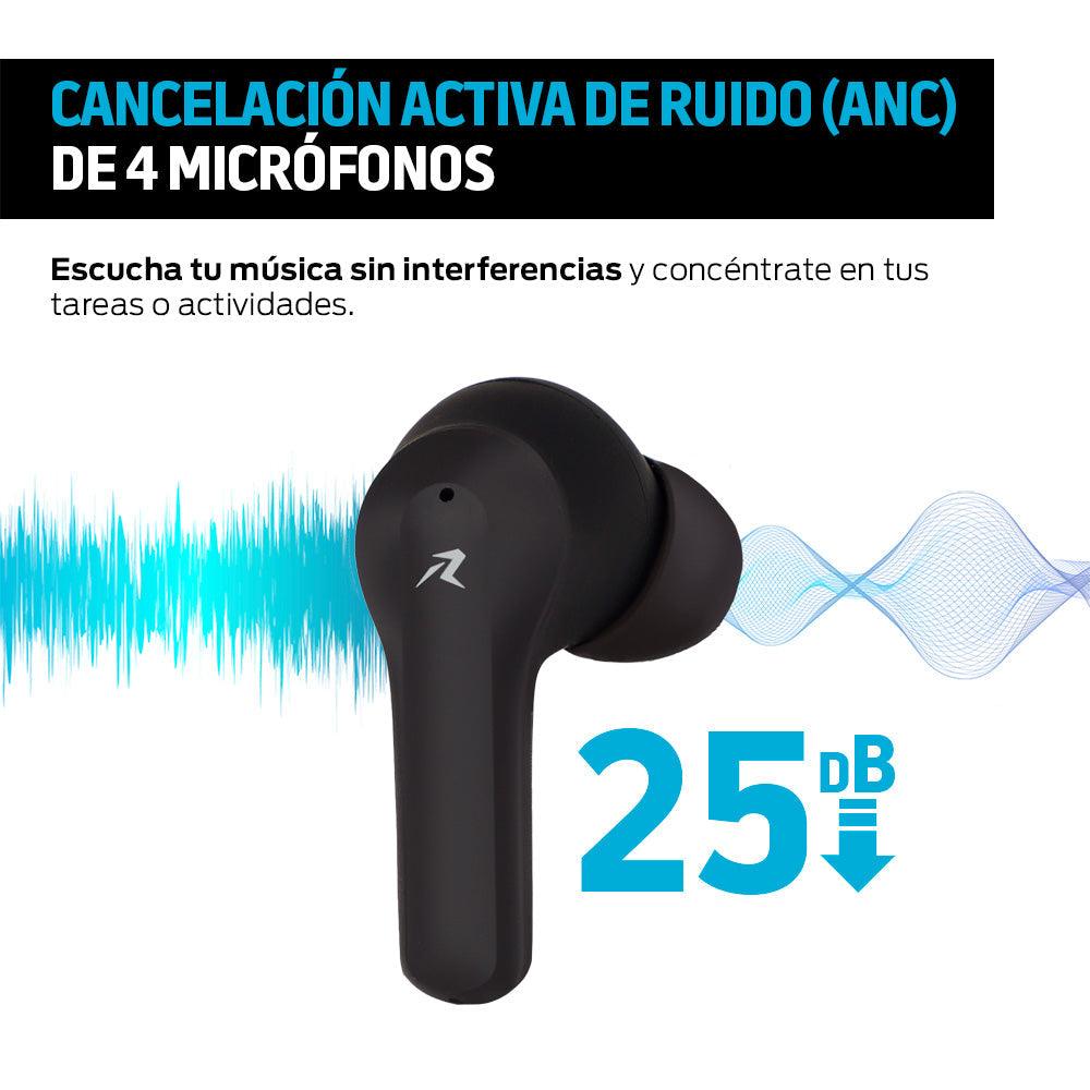 Audífonos Inalámbricos Bluetooth Cancelación de Ruido ANC 25dB - Redlemon