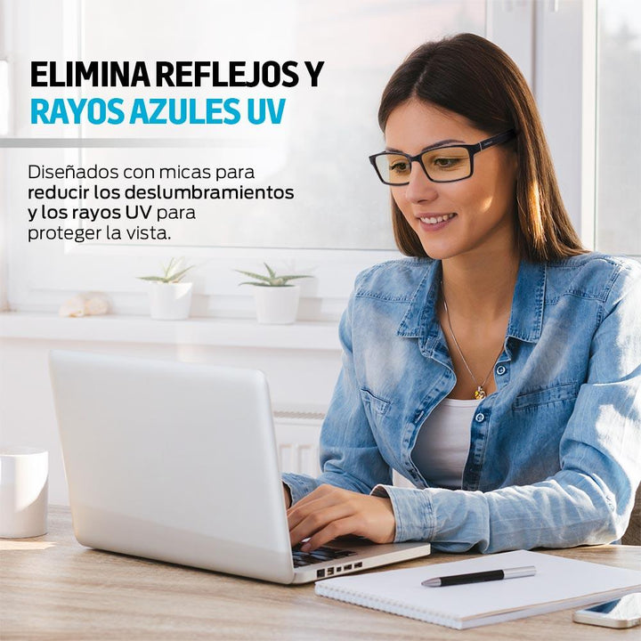 Lentes para Computadora Antirreflejantes Luz Azul - Redlemon