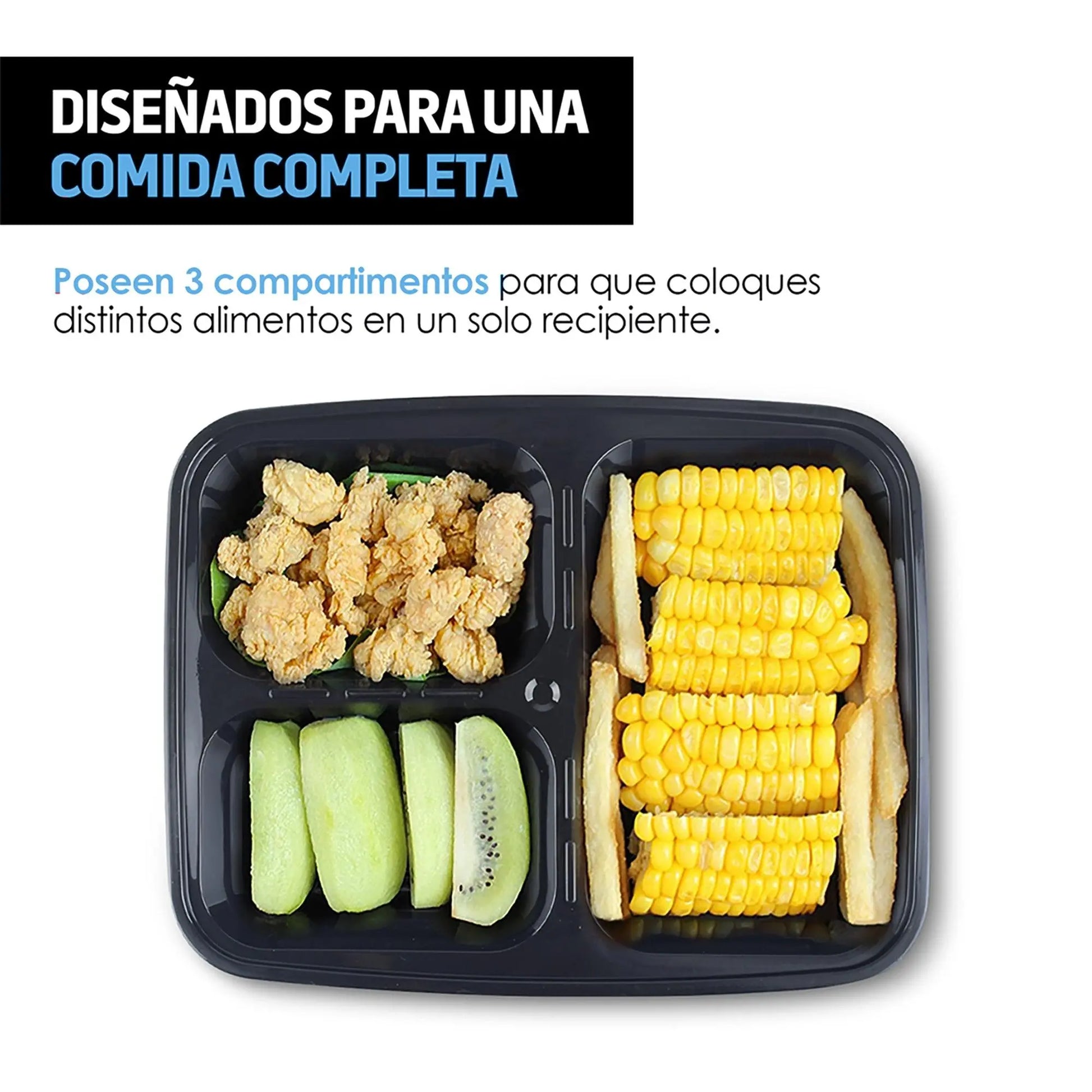 Recipientes para Comida Bento Box Reutilizables 21pz - Redlemon