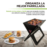 Asador de Carbón Portátil Plegable para Carne Asada Parrillada - Redlemon