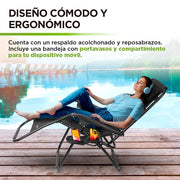 Silla Plegable Camastro Portátil Antigravity Silla para Exteriores Hikeo - Redlemon