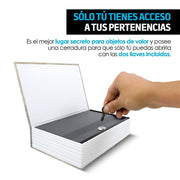 Caja Fuerte en Forma de Libro Falso para Dinero y Joyas - Redlemon