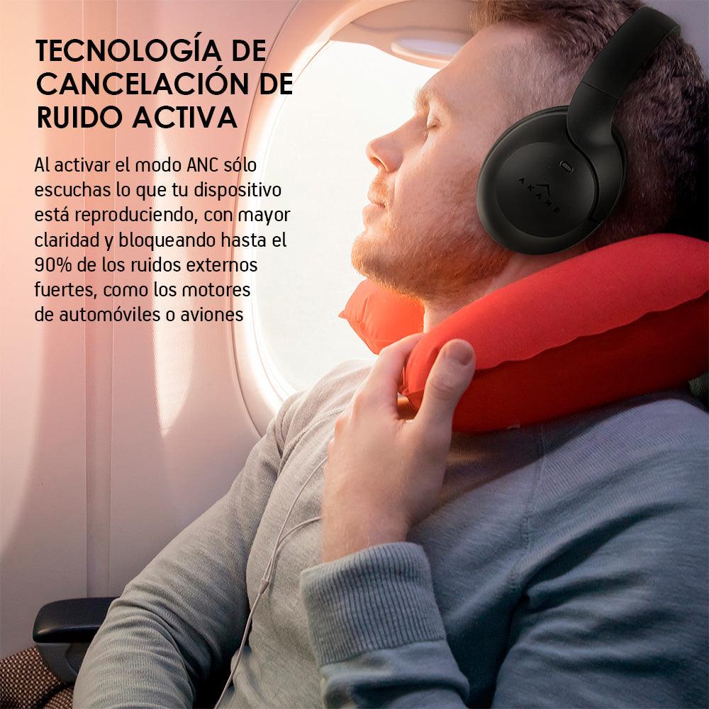 Audífonos Inalámbricos Bluetooth Cancelación de Ruido Activa (ANC) Akane AK3000 - Redlemon