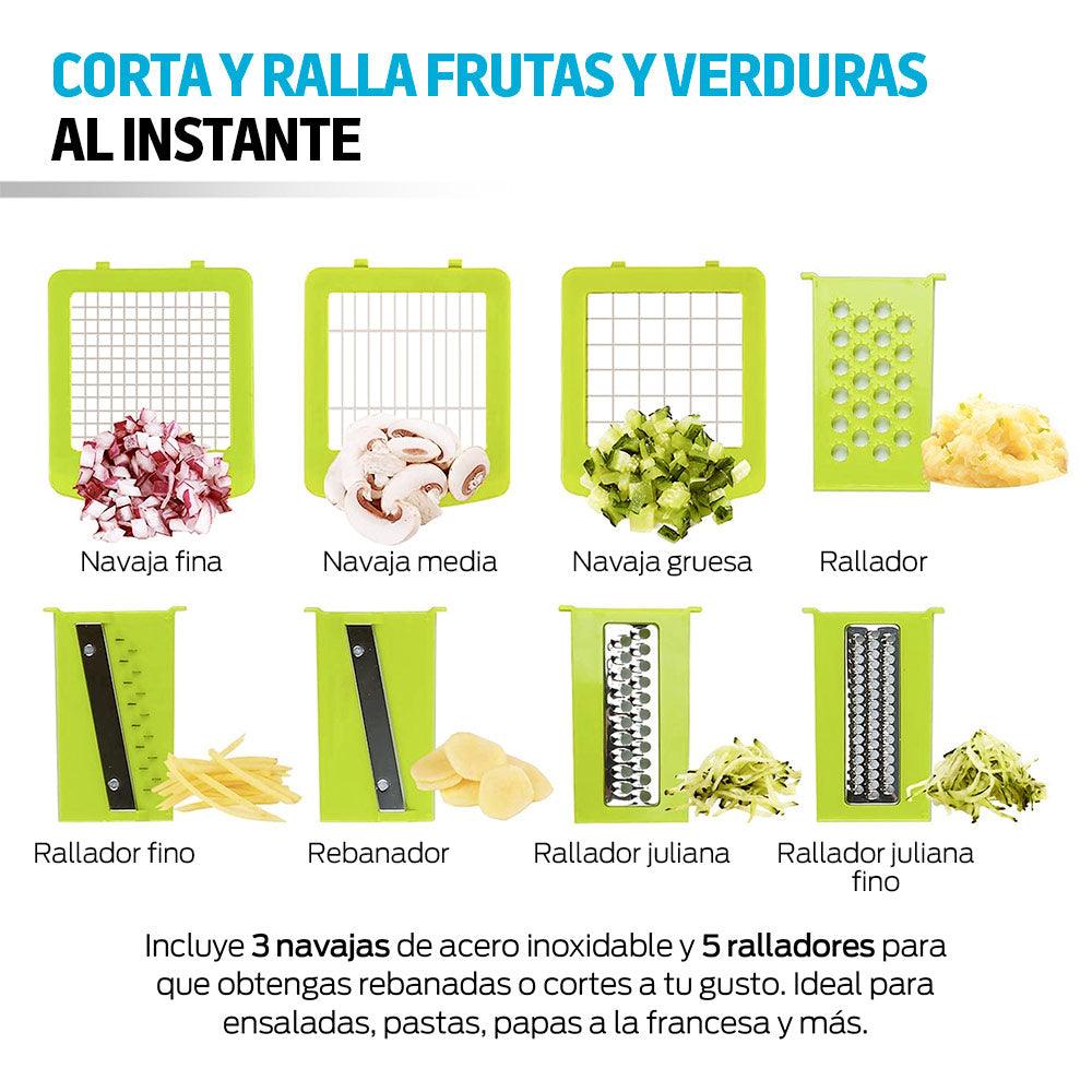 Cortador y Rallador Tipo Mandolina para Verduras y Frutas - Redlemon