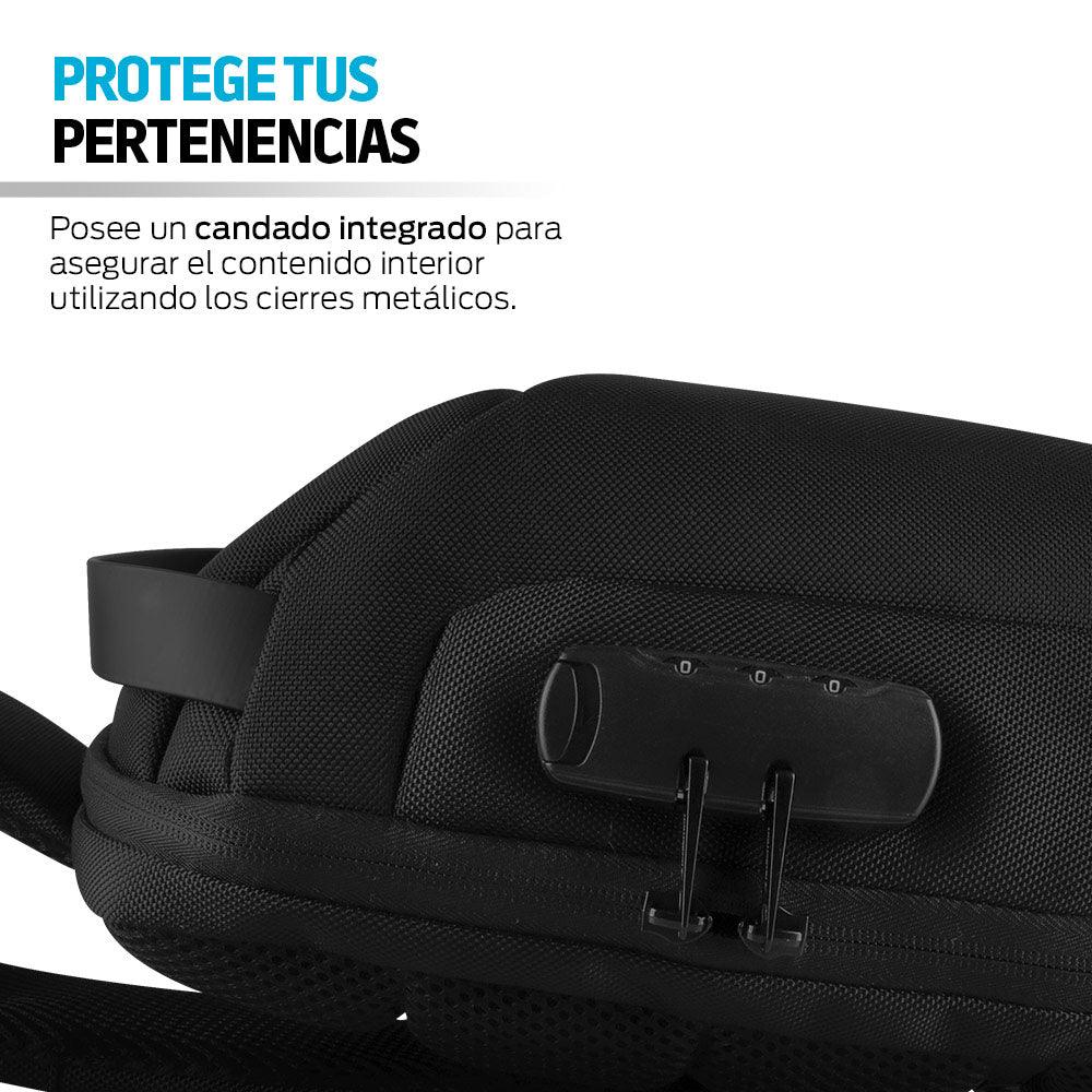 Mochila Antirrobo Mini con Candado y Puerto USB - Redlemon